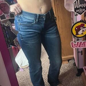 BKE Women's Dark Blue Boot Cut Jeans